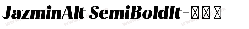 JazminAlt SemiBoldIt字体转换